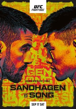 UFC Fight Night: Sandhagen vs Song .